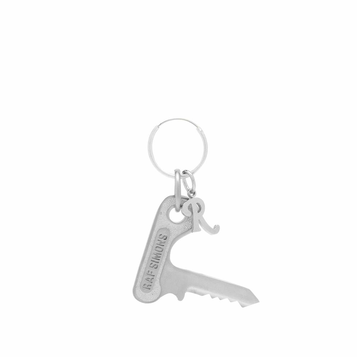 Raf Simons Women's Key Charm Earring in Silver Raf Simons