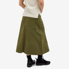 Gramicci Women's Voyager Midi Skirt in Olive