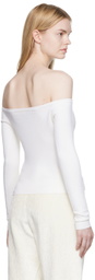Gabriela Hearst Off-White Ameri Long-Sleeve T-Shirt