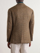 J. Mueser - Waverly Herringbone Virgin Wool-Tweed Blazer - Brown