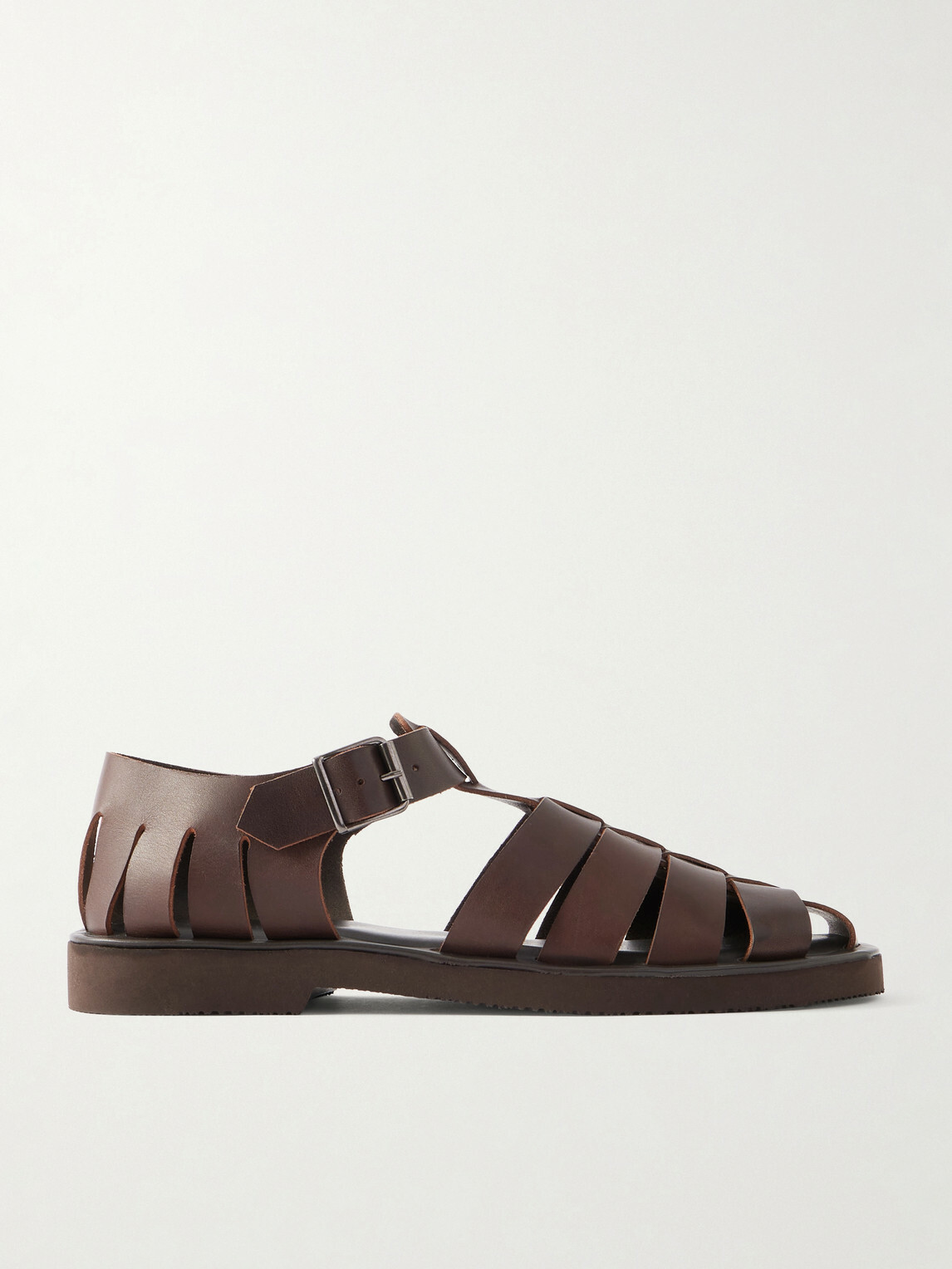 Mr P. - Fisherman Leather Sandals - Brown
