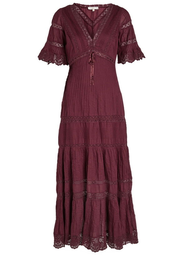 white christmas dresses Esilda Cotton Midi Dress ~ True White