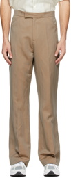 HOPE Beige Herringbone Parade Trousers