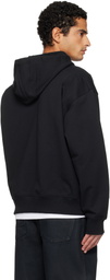 Marine Serre Black Moon Logo Hoodie