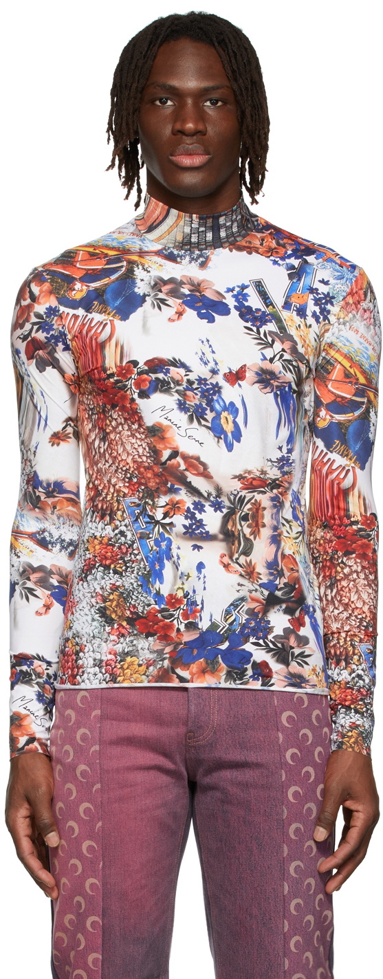 Marine Serre Multicolor Archive Print T-Shirt Marine Serre
