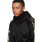 Dsquared2 Black and Gold Sequin Zip Hoodie