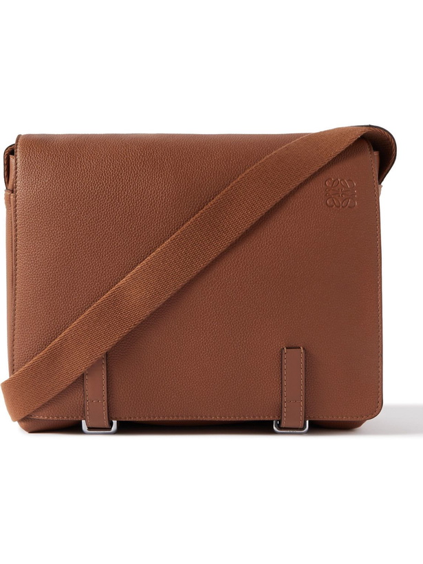 Photo: Loewe - Military Full-Grain Leather Messenger Bag