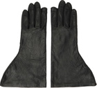 Rick Owens Black Tower Flared Gloves
