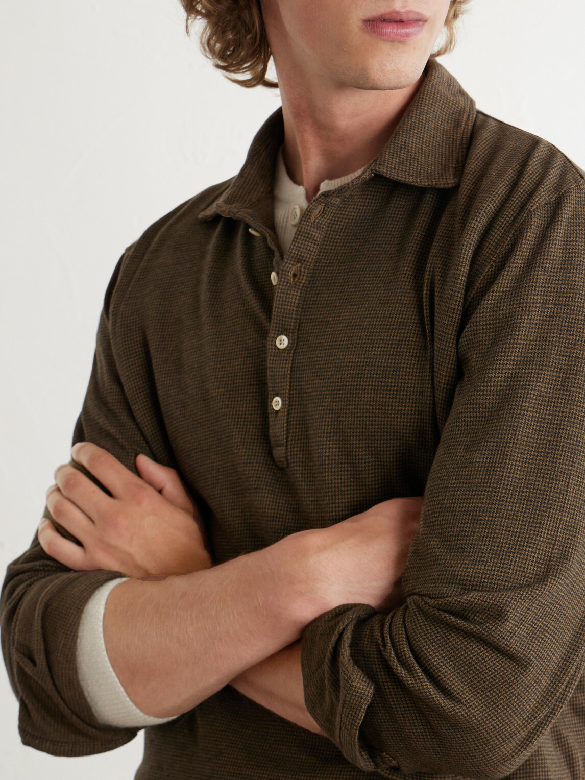 Massimo Alba - Raya Cotton and Cashmere-Blend Polo Shirt - Brown