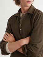 Massimo Alba - Raya Cotton and Cashmere-Blend Polo Shirt - Brown