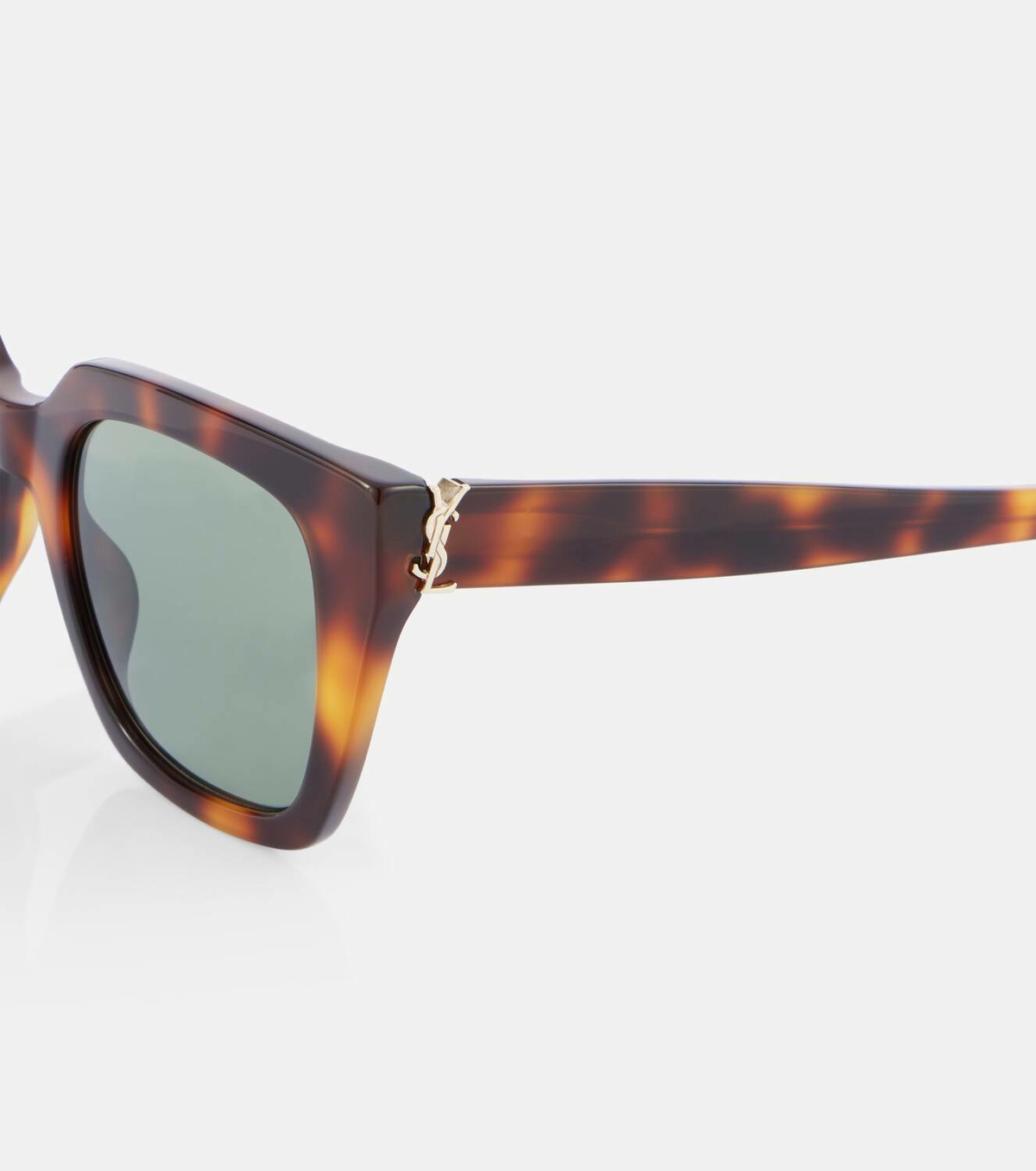 Saint Laurent Oversized Monogram Sunglasses Saint Laurent Black Acetate Cat-Eye Sunglasses with Gold YSL  main image 4