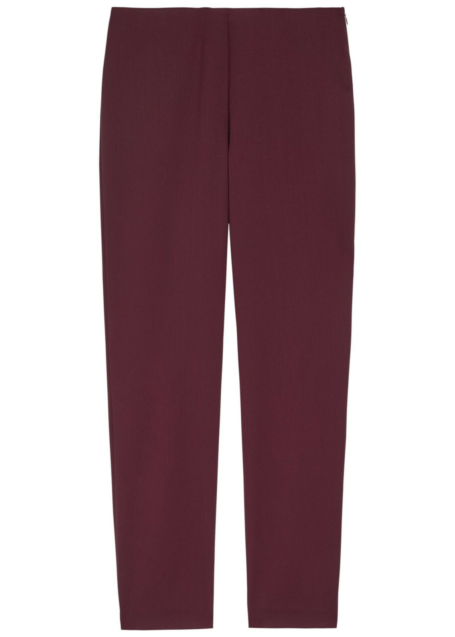 Armarium Asadi Slim-leg Stretch-wool Trousers Dark Red