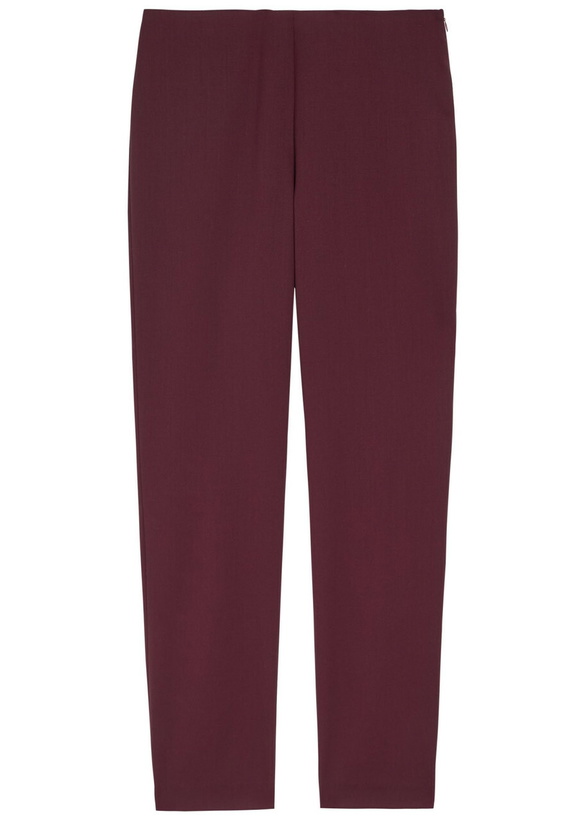 Photo: Armarium Asadi Slim-leg Stretch-wool Trousers Dark Red
