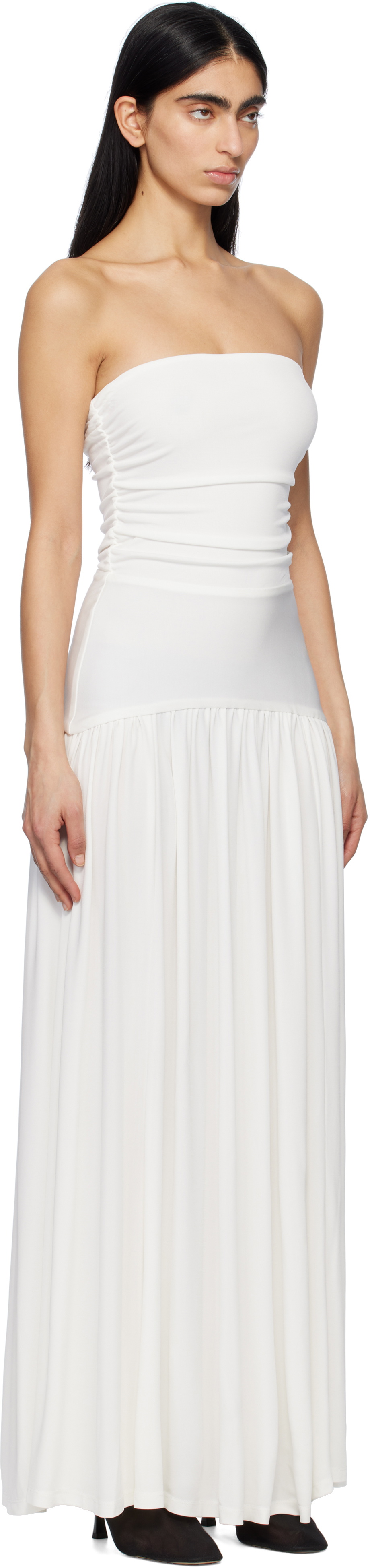 Staud Store Staud White Mariana Maxi Dress Staud