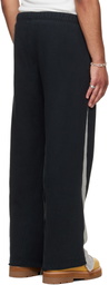 Gallery Dept. Black & Gray Twisted Leg Flare Sweatpants
