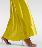 Galvan Portico halterneck satin gown