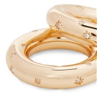 L'Objet - Stars Gold-Plated Swarovski Crystal Napkin Rings - Gold
