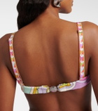 Pucci Orchidee cotton terry bikini top