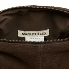 Mazi Untitled Dent Suede Cross Body Bag in Brown 