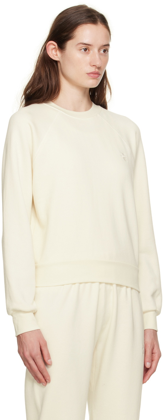 ÉTERNE Off-White Shrunken Sweatshirt