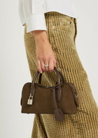 Stella Mccartney Stella Ryder Small Faux Suede top Handle bag - Moca - One Size