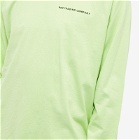 Pop Trading Company Men's Long Sleeve Logo T-Shirt in Jade Lime