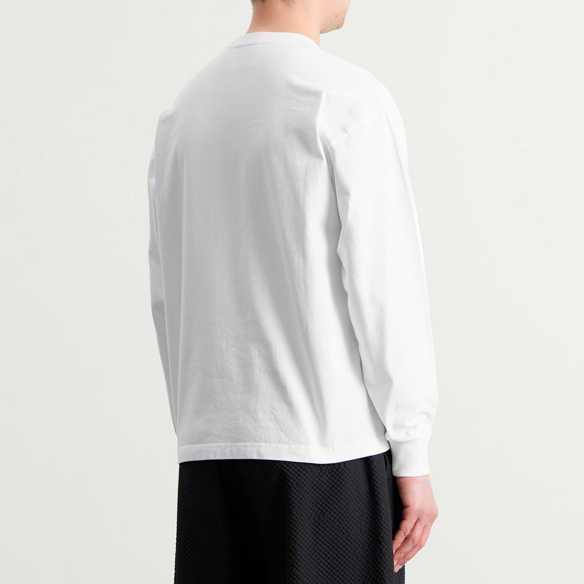 MKI Men's Uniform Long Sleeve T-Shirt in White