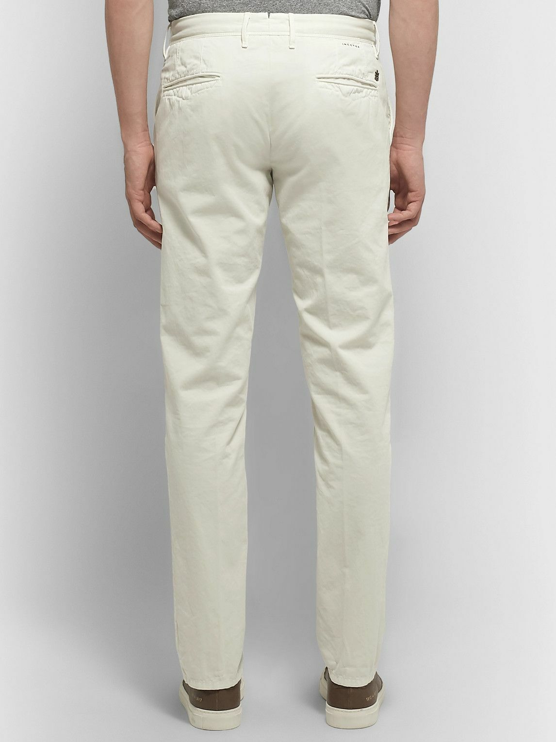 Incotex - Slim-Fit Cotton-Twill Chinos - Neutrals