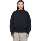 Fear of God ESSENTIALS Black Classic Crewneck Sweatshirt