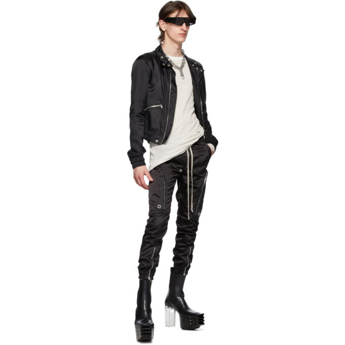 Rick Owens Black IES Bomber Jacket