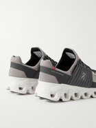 ON - Cloudswift Rubber-Trimmed Recycled Mesh Running Sneakers - Gray