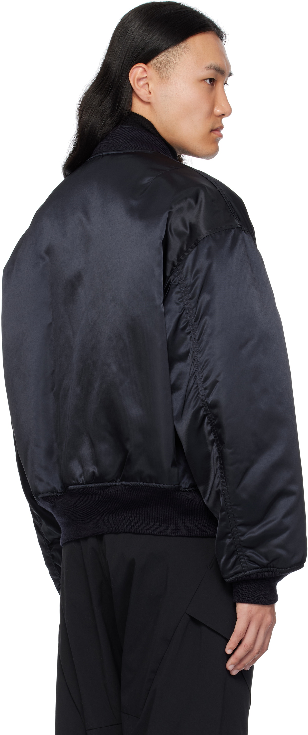FUMITO GANRYU Navy 2Way MA-1 Bomber Jacket Fumito Ganryu
