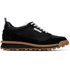 Thom Browne Black Tech Nylon Alumni Sneakers