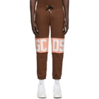 GCDS Brown Band Logo Lounge Pants