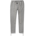 Fear of God - Slim-Fit Tapered Mélange Cotton-Blend Jersey Sweatpants - Gray