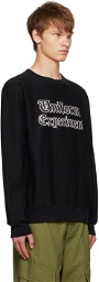 Uniform Experiment Black Printed Sweatshirt