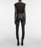 Junya Watanabe - Faux-leather cropped leggings