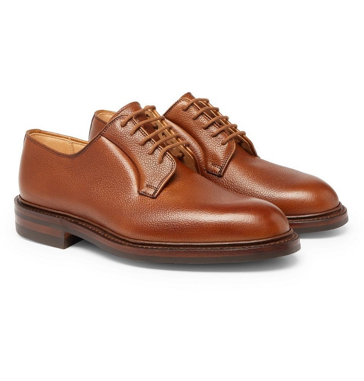 Photo: George Cleverley - Archie Full-Grain Leather Derby Shoes - Men - Tan