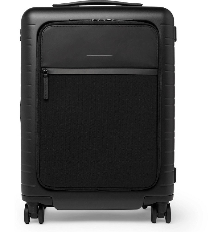Photo: Horizn Studios - M5 55cm Polycarbonate, Nylon and Leather Carry-On Suitcase - Black