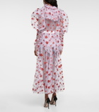 Rodarte - Glittered tulle blouse