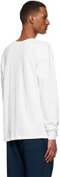 Bather White Organic Cotton Long Sleeve T-Shirt