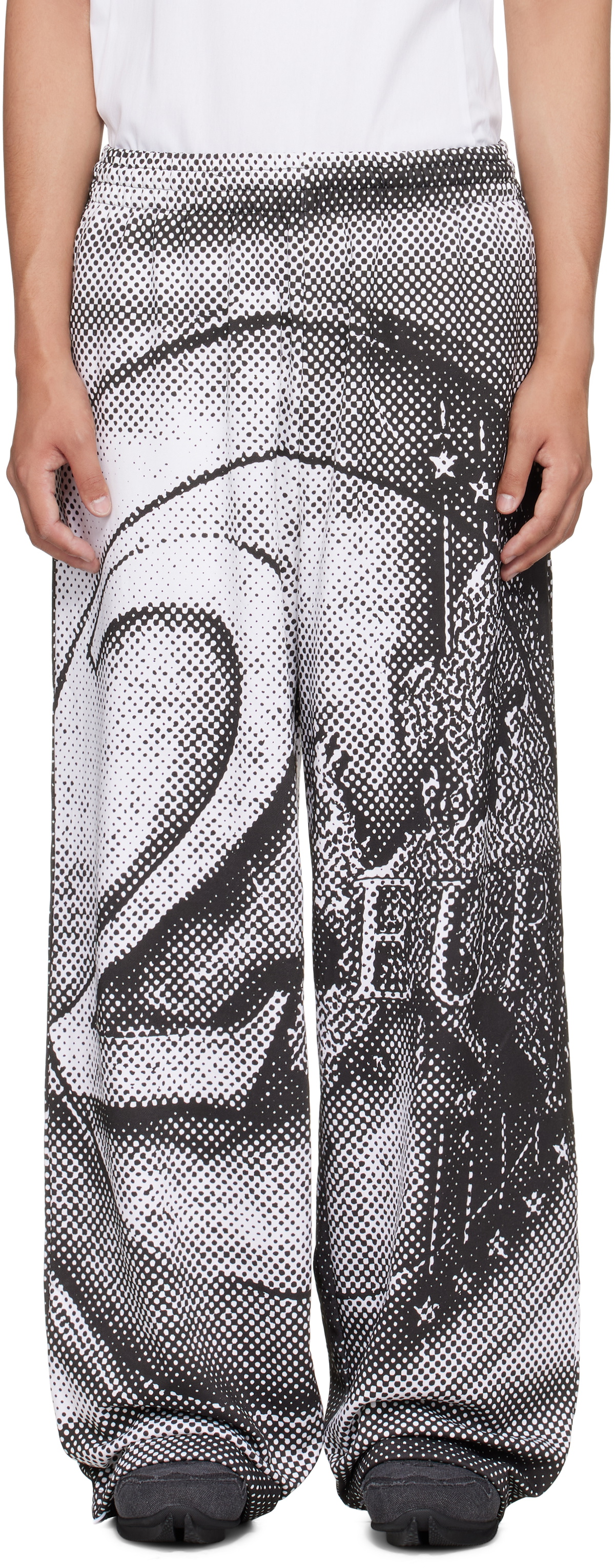 Gerrit Jacob Black & White Printed Sweatpants
