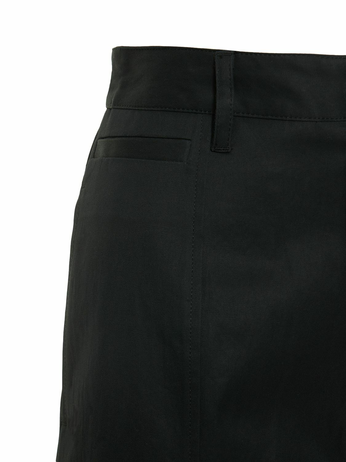 DEVEAUX Lizzy Cotton Twill Wide Leg Pants