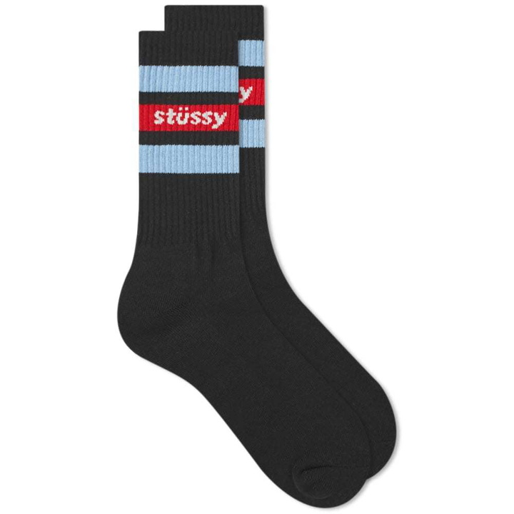 Photo: Stussy Stripe Crew Sock