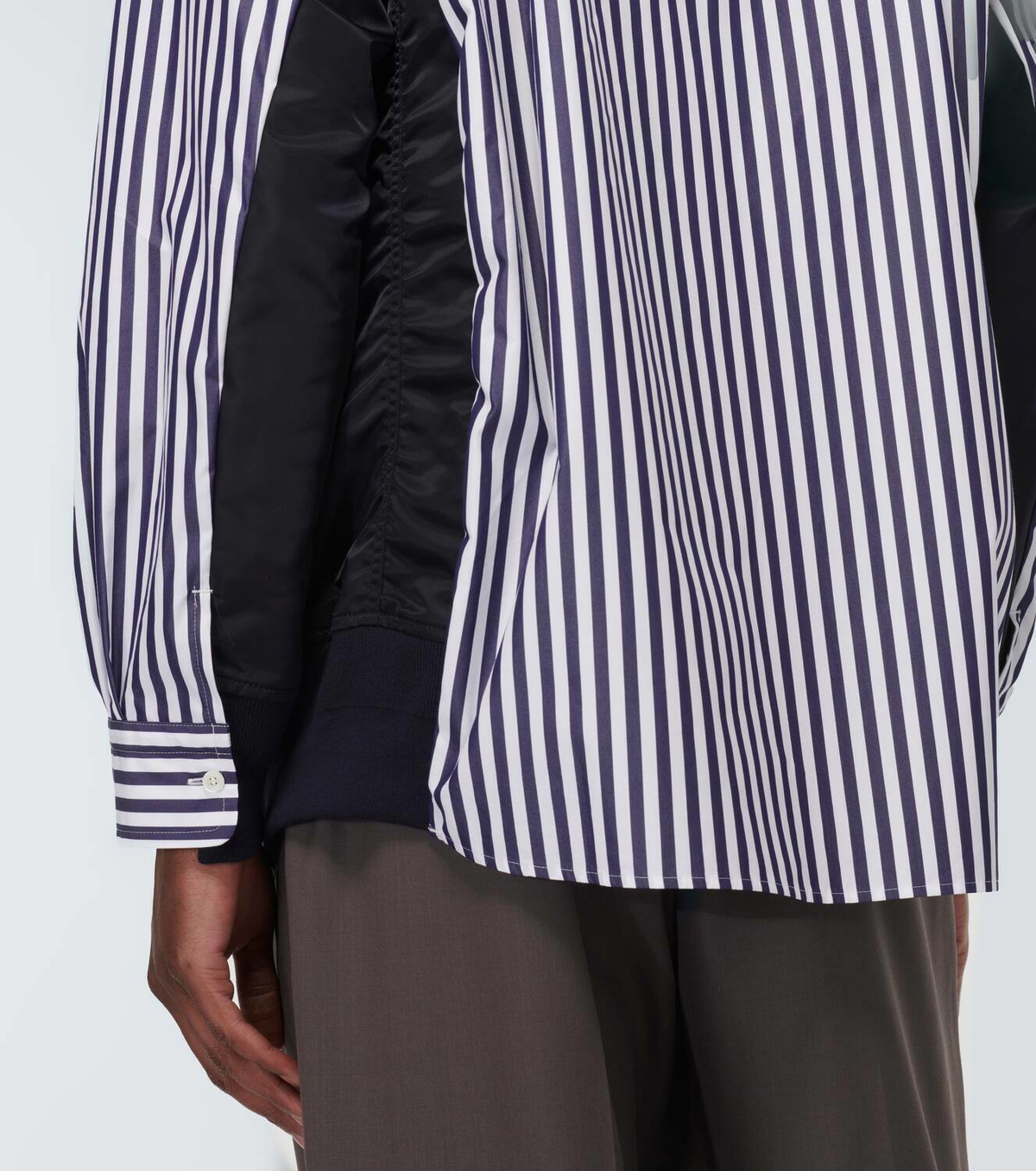 sacai DRAWSTRING COTTON POPLIN SHIRT 紺 2 SACAI | POPLIN SHIRT