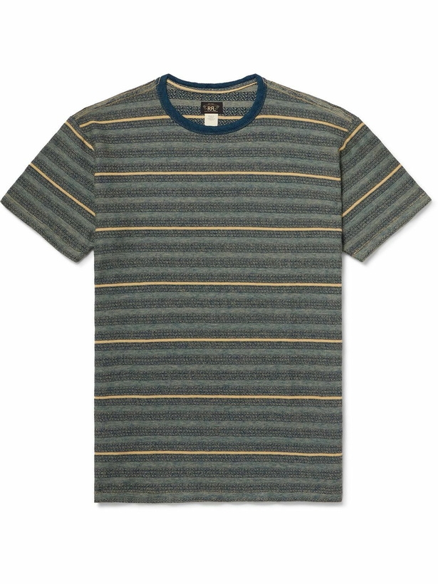 Photo: RRL - Harvey Striped Cotton T-Shirt - Multi
