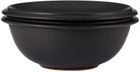 BKLYN CLAY SSENSE Exclusive Black Saturn Dinnerwear Cereal Bowl & Eggo Plate Set