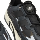 Adidas Men's Niteball Sneakers in Carbon/Core Black/Ecru