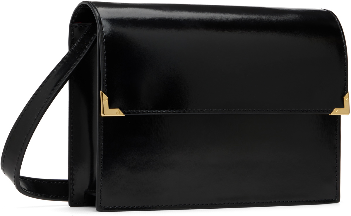 ernest w baker メッセンジャーバッグ Ernest W. Baker Black Patent Leather Bag Ernest W. Baker