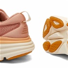 Hoka One One Women's Bondi 8 Sneakers in Sandstone/Cream